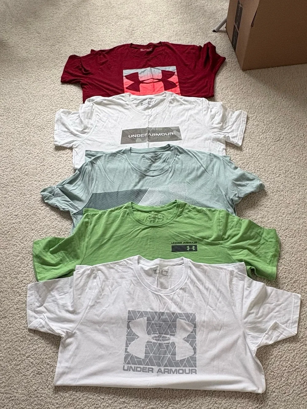 5 Under Armour T-Shirts - Picture 1 of 6
